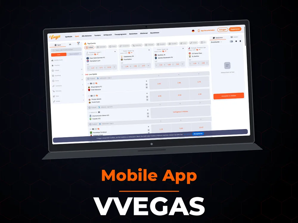 Vvegas - Mobile App